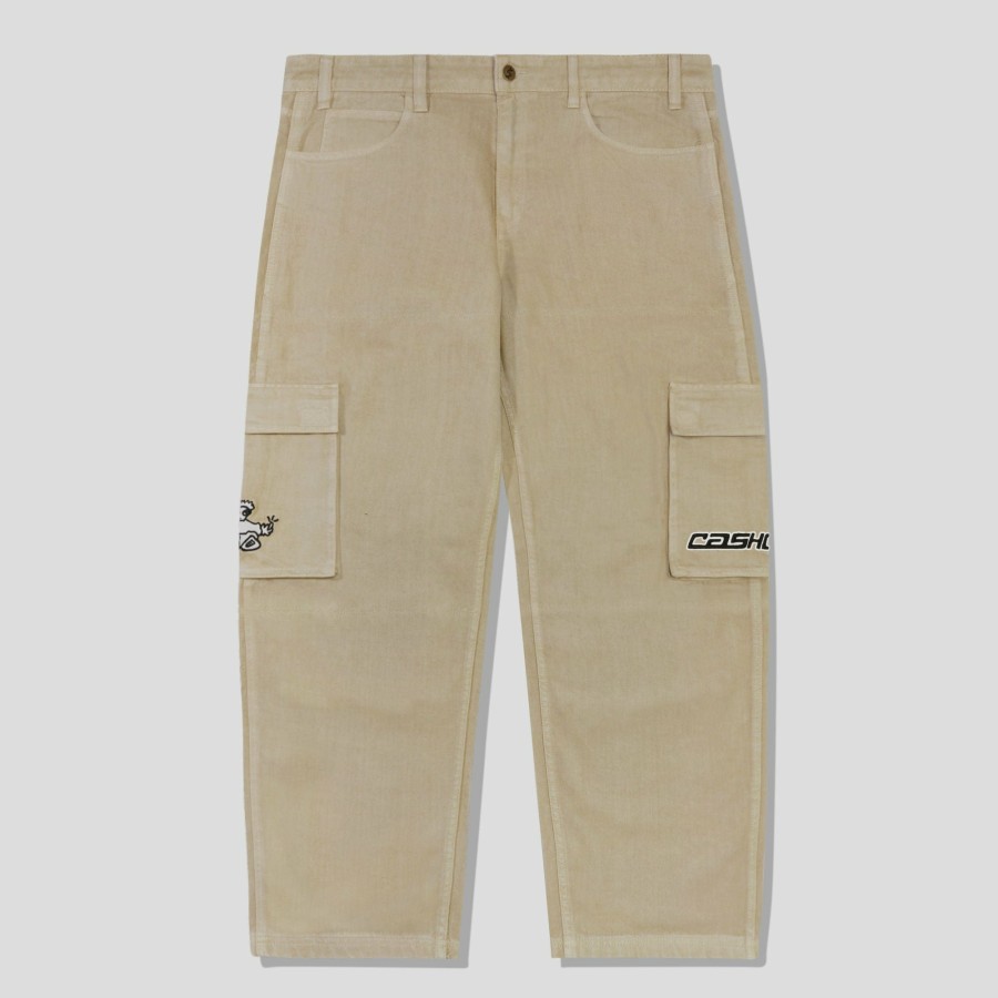 Pants Cash Only | Cash Only Aleka Cargo Jeans - Khaki