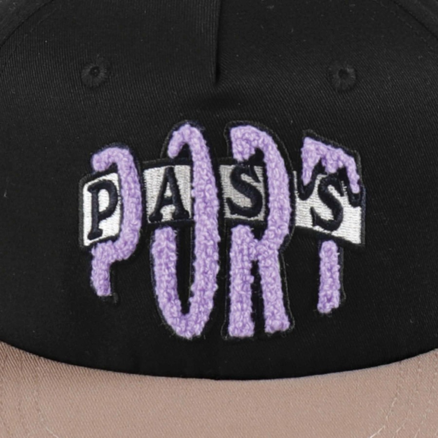 Headwear PASS~PORT | Pass~Port Bulb Logo Cap - Black / Khaki