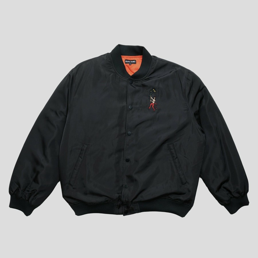 Jackets PASS~PORT | Pass~Port Gardening Satin Jacket - Black