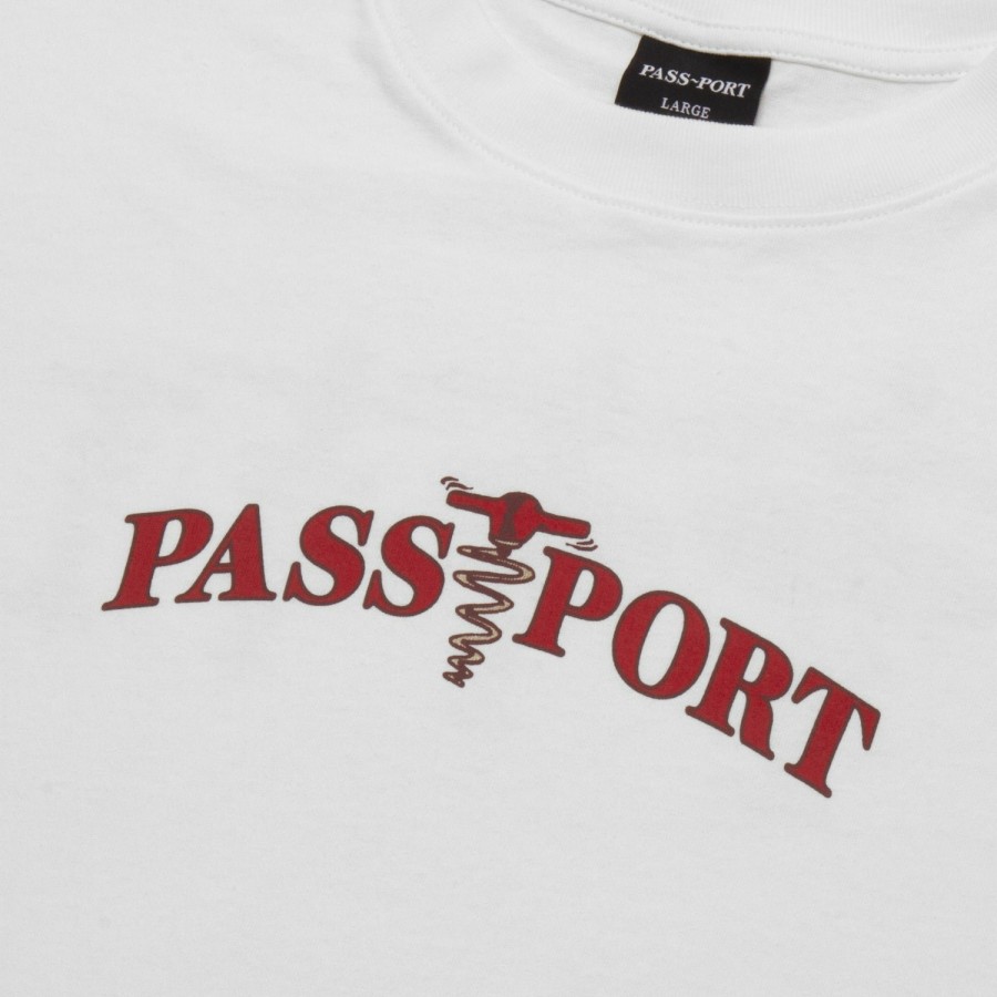 Tees PASS~PORT | Pass~Port Corkscrew Long-Sleeve Tee - White