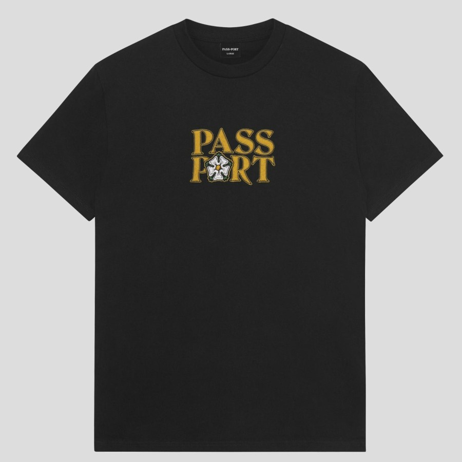 Tees PASS~PORT | Pass~Port Rosa Embroidery Tee - Black