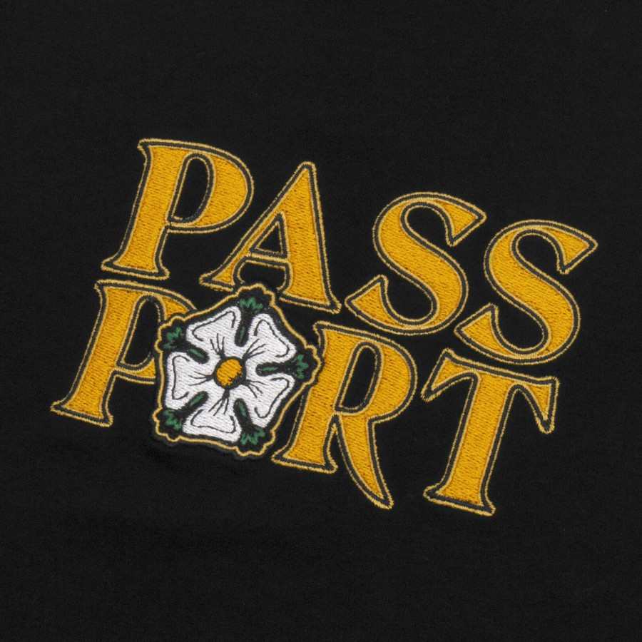 Tees PASS~PORT | Pass~Port Rosa Embroidery Tee - Black