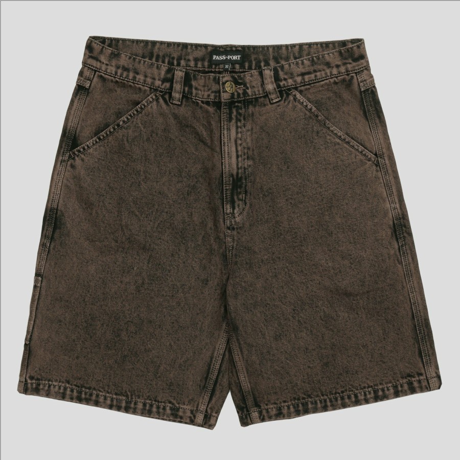 Shorts PASS~PORT | Pass~Port Workers Club Short - Brown Over-Dye