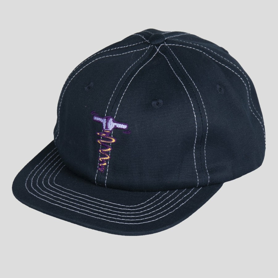 Headwear PASS~PORT | Pass~Port Corkscrew 5 Panel Cap - Navy