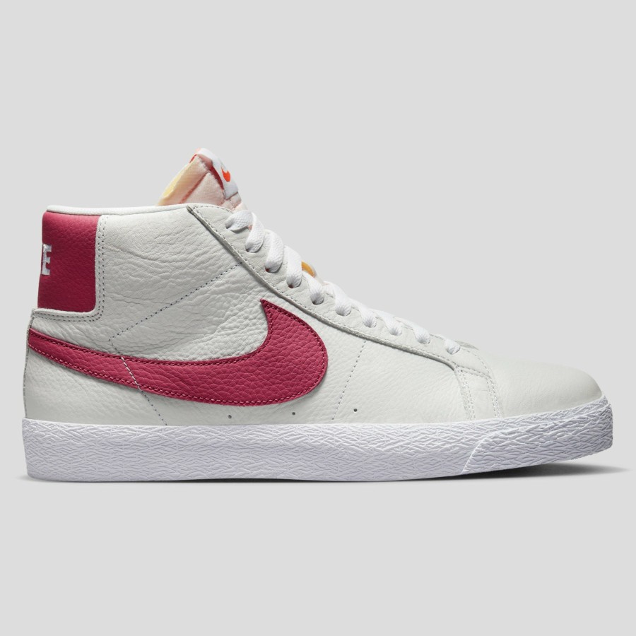 Footwear Nike SB | Nike Sb "Blazer Mid" Iso White/Sweet Beet