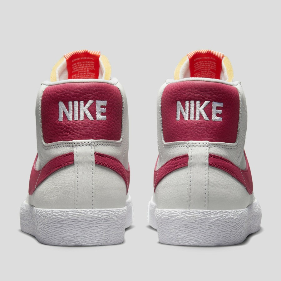 Footwear Nike SB | Nike Sb "Blazer Mid" Iso White/Sweet Beet