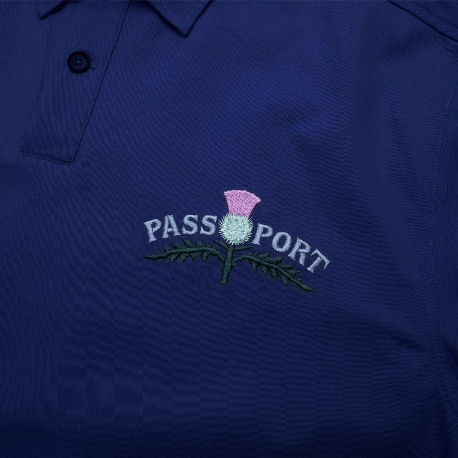 Shirts PASS~PORT | Pass~Port Thistle Embroidery Ag Shirt Short Sleeve - Navy