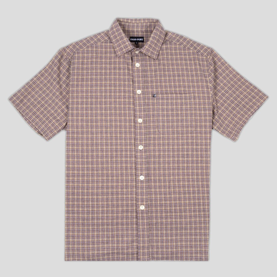 Shirts PASS~PORT | Pass~Port Workers Check Short-Sleeve Shirt - Honeycomb