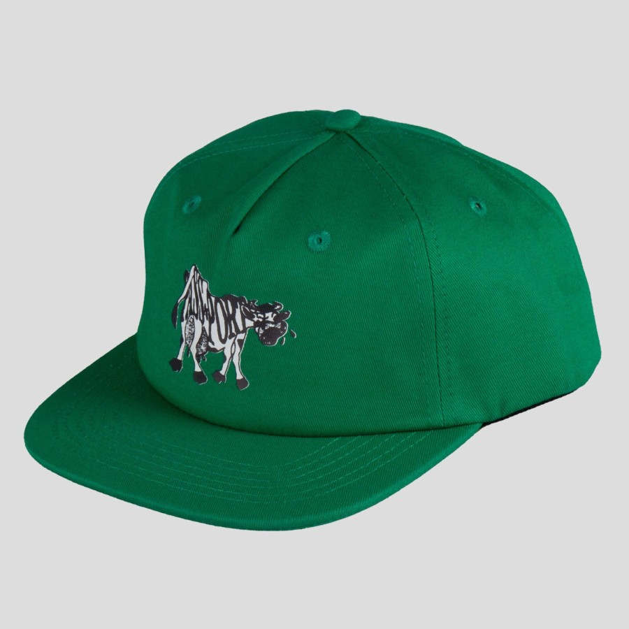 Headwear PASS~PORT | Pass~Port Crying Cow 5 Panel Cap - Kelly Green