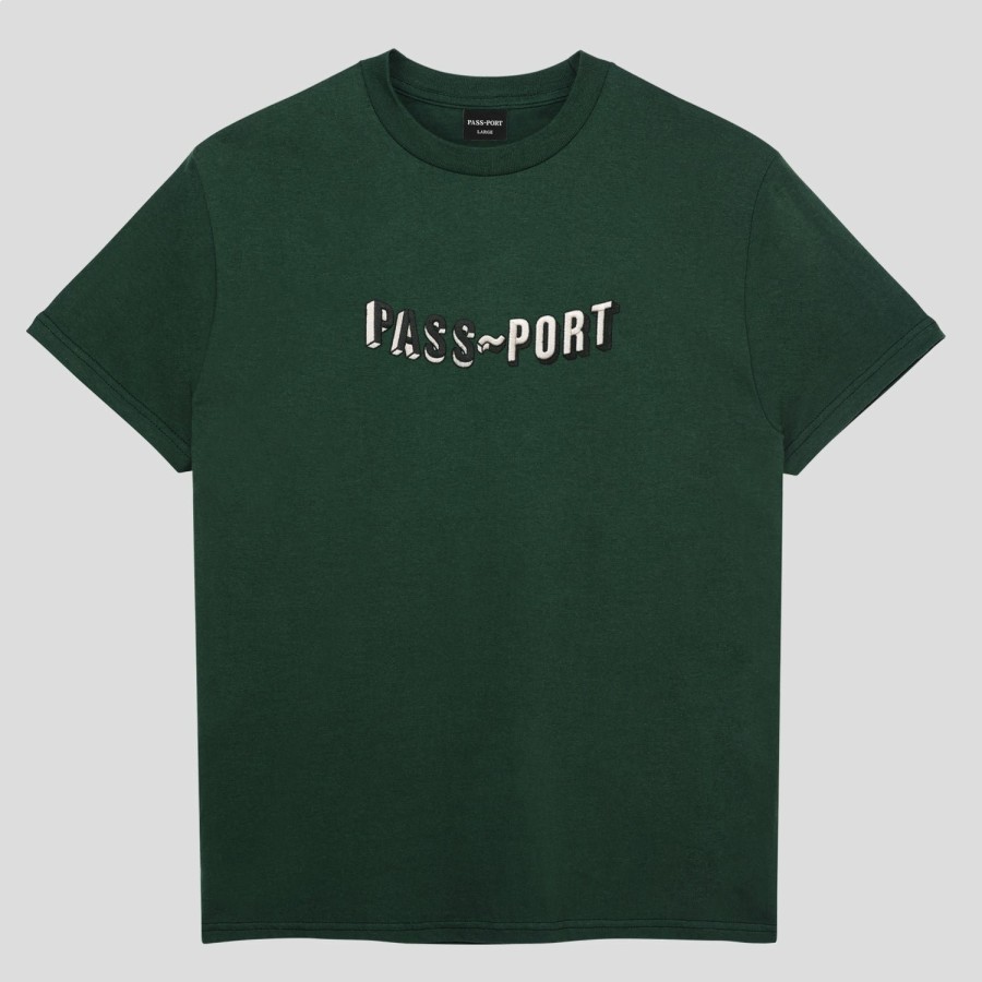 Tees PASS~PORT | Pass~Port Sunken Logo Embroidery Tee - Forest Green