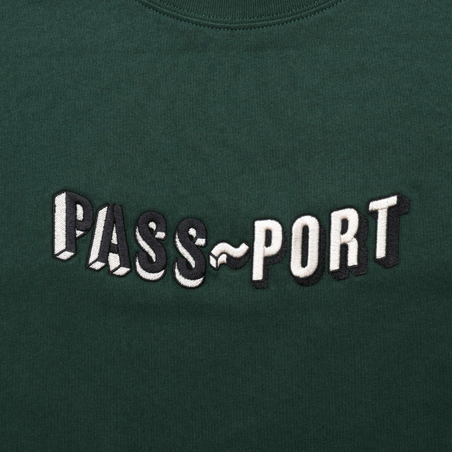 Tees PASS~PORT | Pass~Port Sunken Logo Embroidery Tee - Forest Green