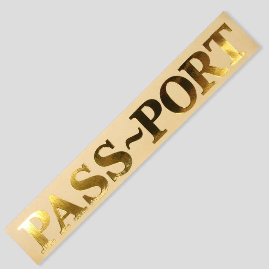 Accessories PASS~PORT | Pass~Port Official Die Cut Sticker Gold