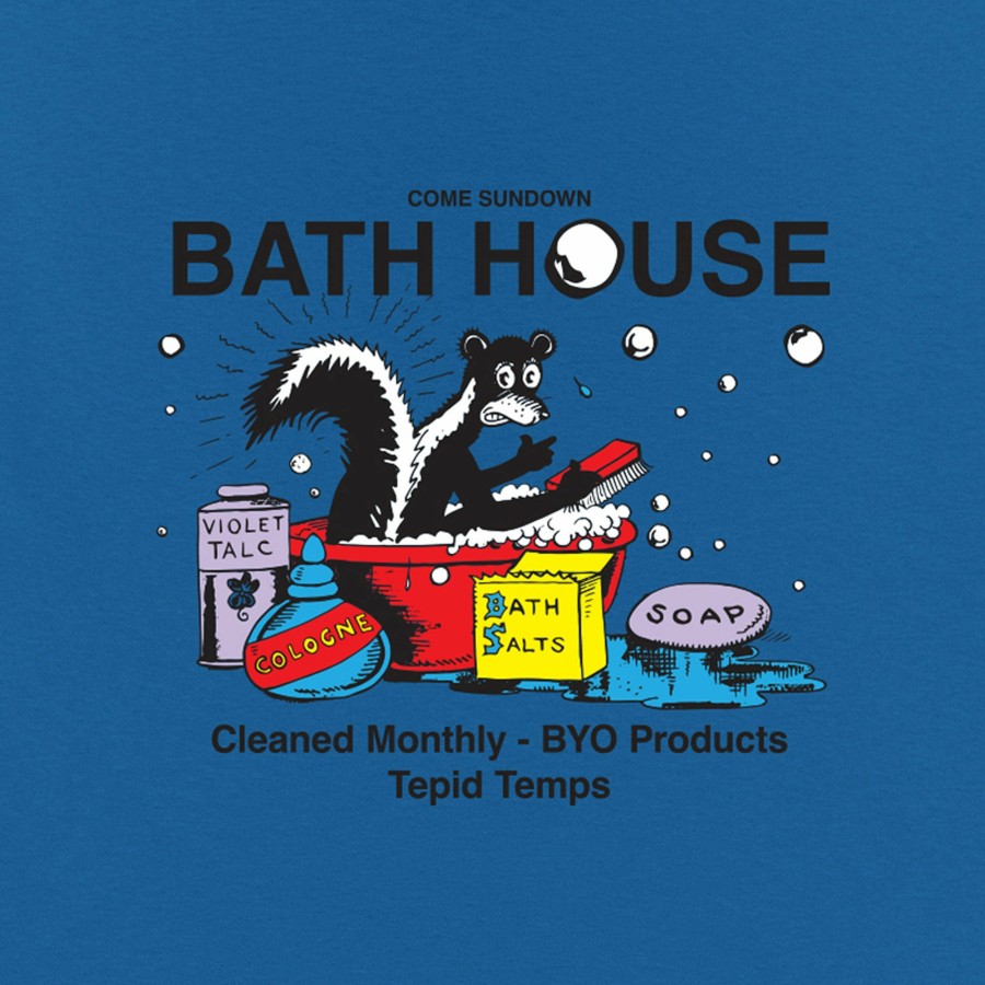 Tees COME SUNDOWN | Come Sundown Bath House Tee - Royal Blue