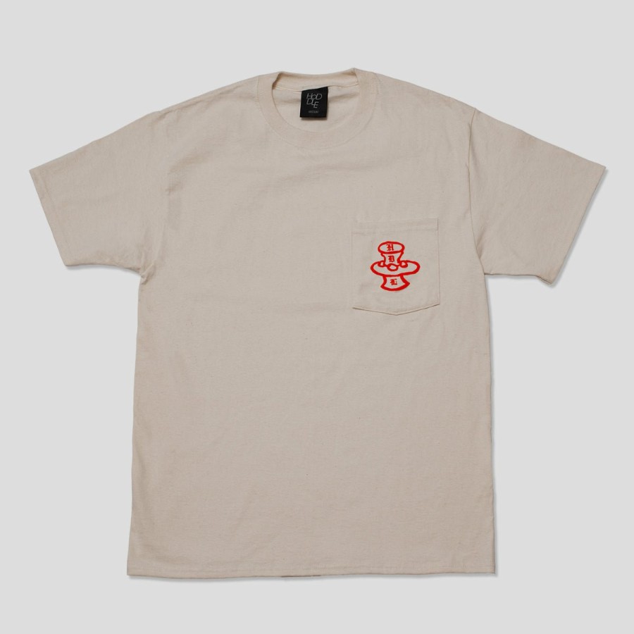 Tees HODDLE | Hoddle "Pot Plant" Pocket Tee Natural