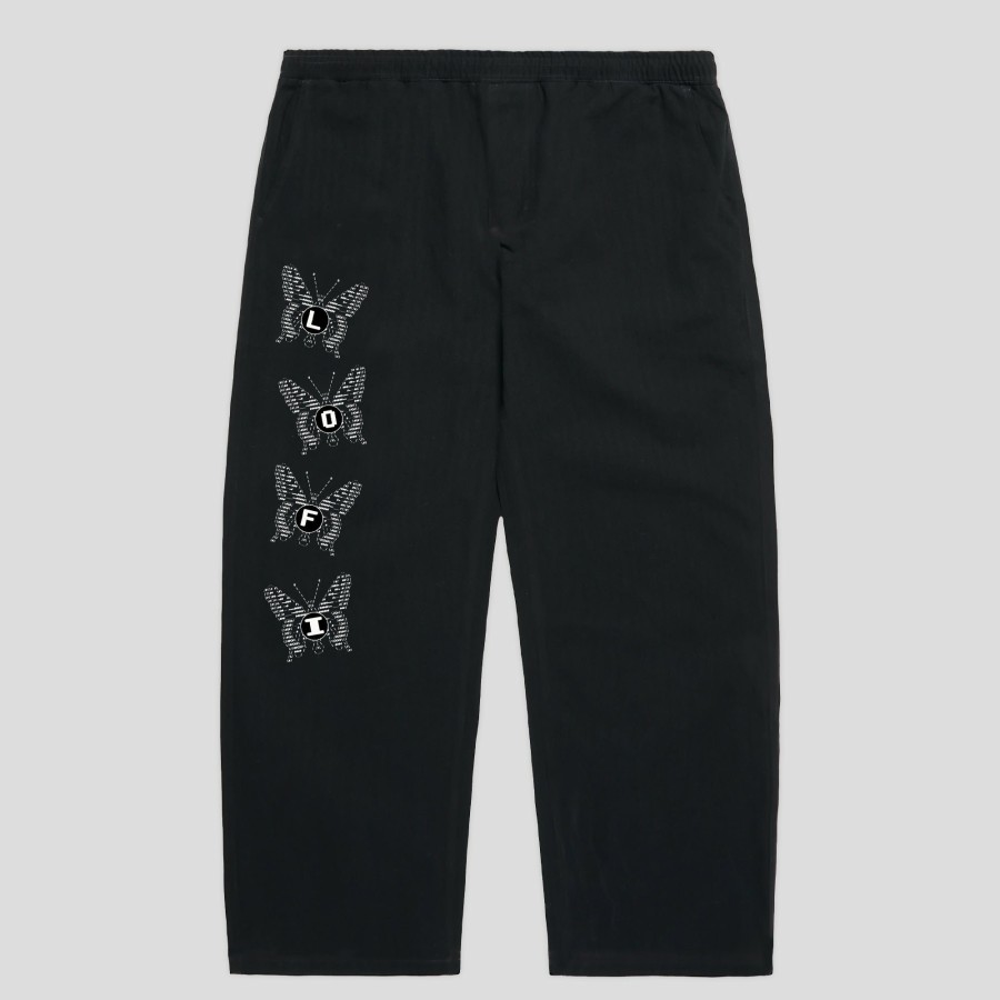 Pants LO-FI | Lo-Fi Butterfly Pants - Black