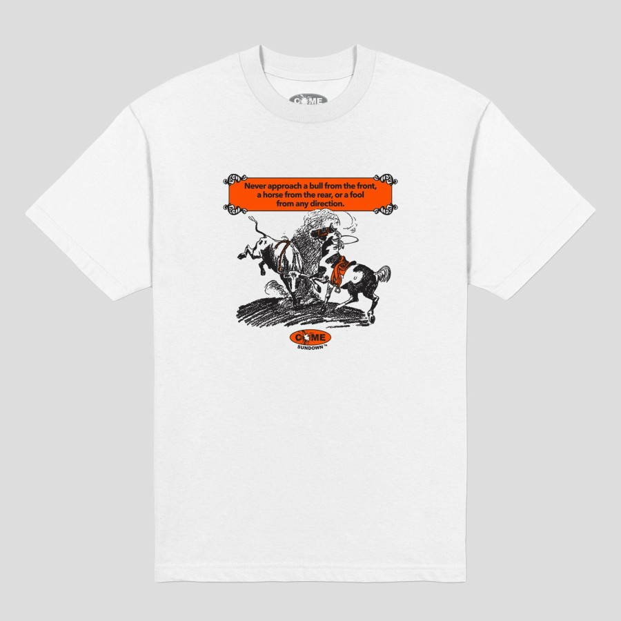 Tees COME SUNDOWN | Come Sundown Horse & Bull Tee - White