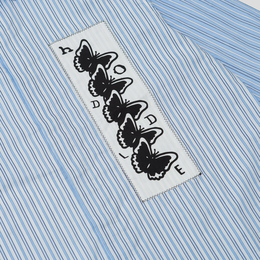 Shirts HODDLE | Hoddle Butterfly Oxford Shirt - Blue Stripe