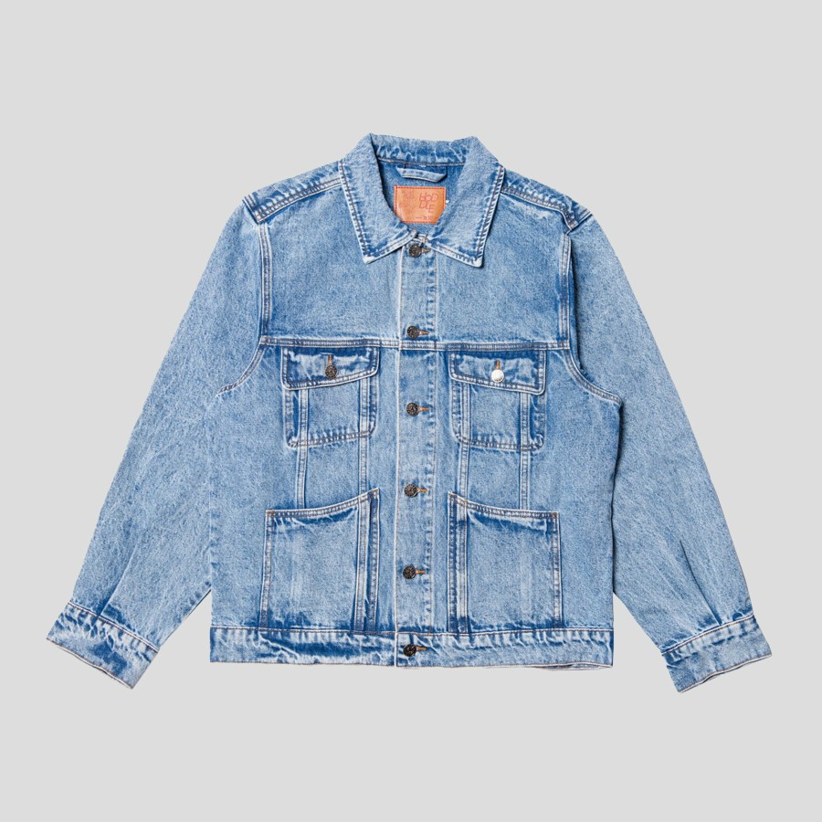 Jackets HODDLE | Hoddle Denim Trucker Jacket - Light Blue