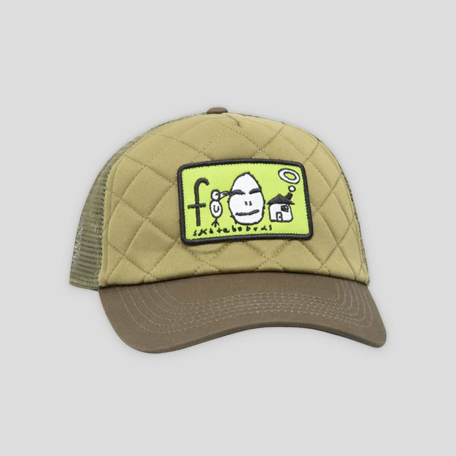 Headwear FROG | Frog Skateboards Home Sweet Egg Trucker Cap - Olive