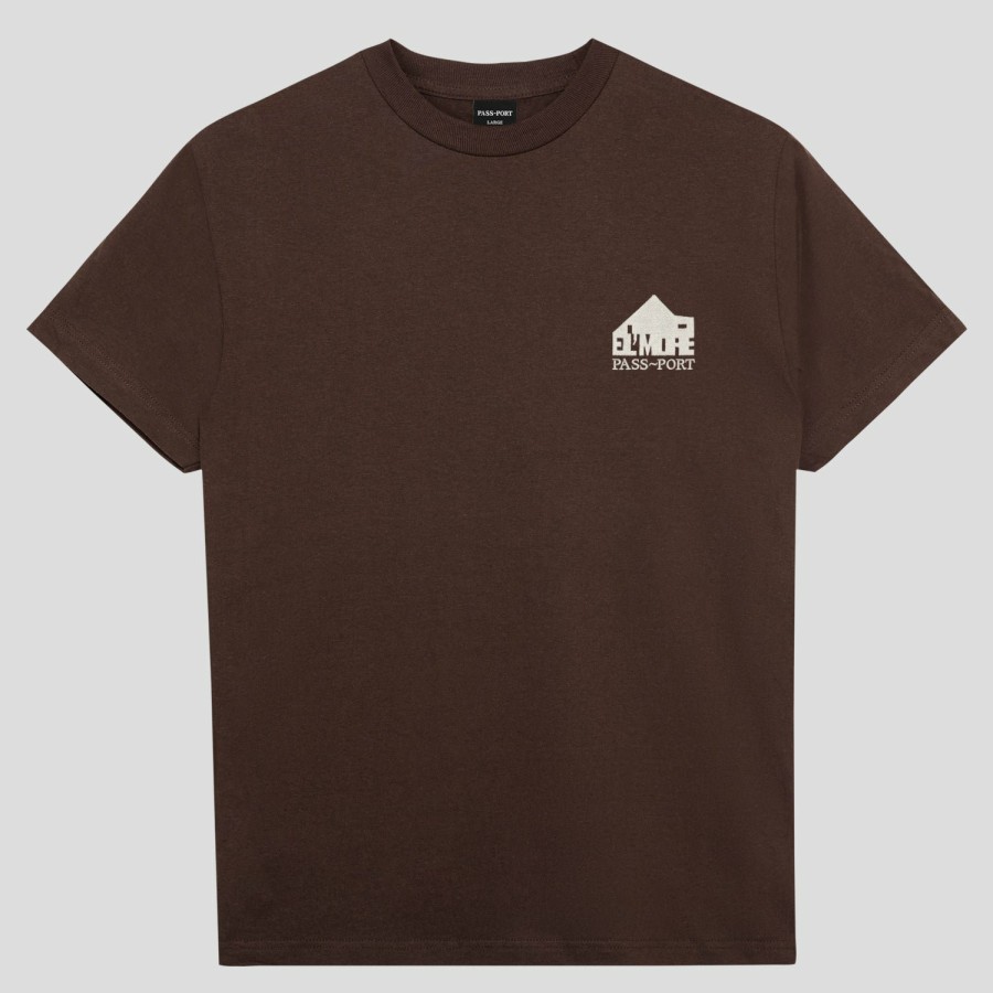 Tees PASS~PORT | Pass~Port & El'More Blanc Organic Tee - Bottle Brown