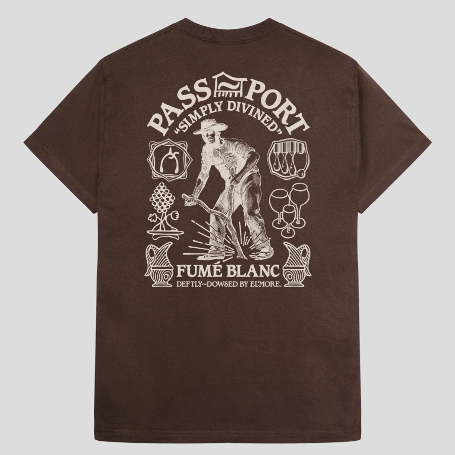 Tees PASS~PORT | Pass~Port & El'More Blanc Organic Tee - Bottle Brown