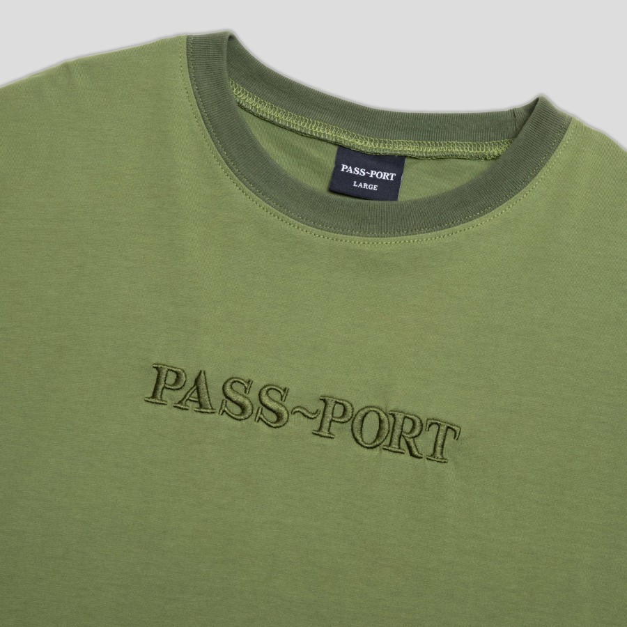 Tees PASS~PORT | Pass~Port Official Contrast Organic Tee - Olive