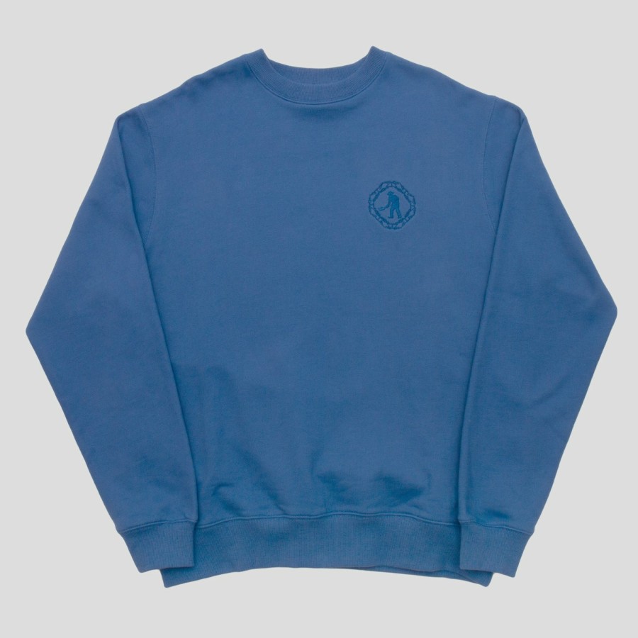 Fleece PASS~PORT | Pass~Port Organic Embroidery Sweater - Royal Blue