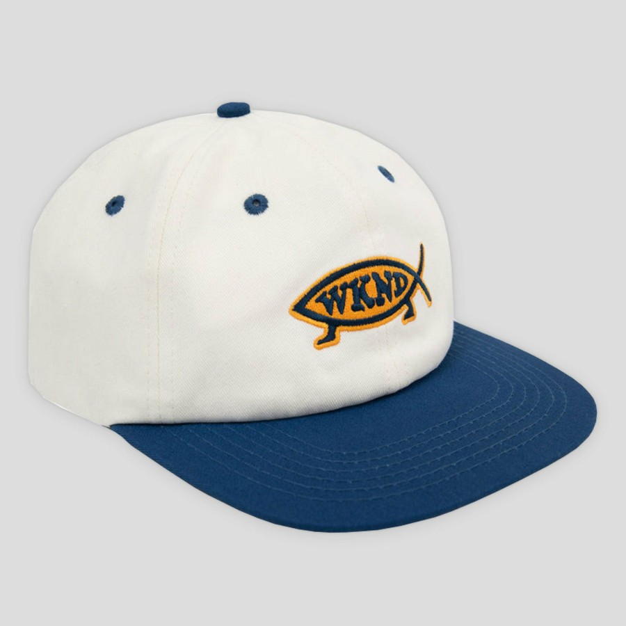 Accessories WKND | Wknd Evo Fish Cap - Natural / Navy