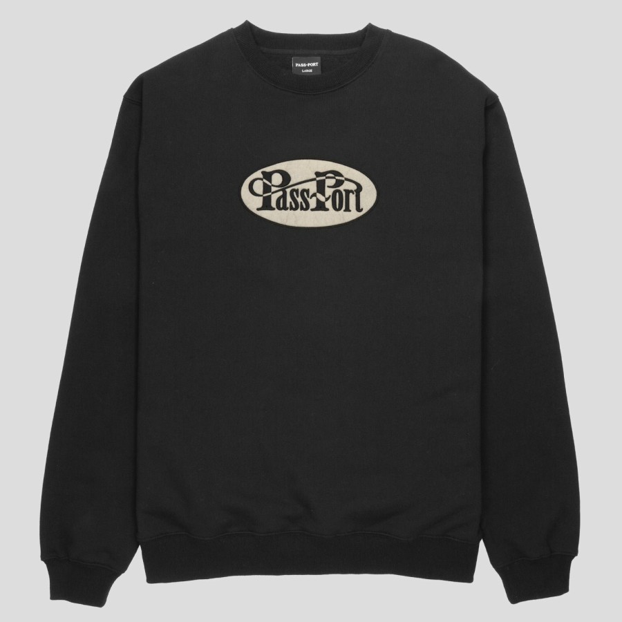 Fleece PASS~PORT | Pass~Port Whip Logo Sweater - Black