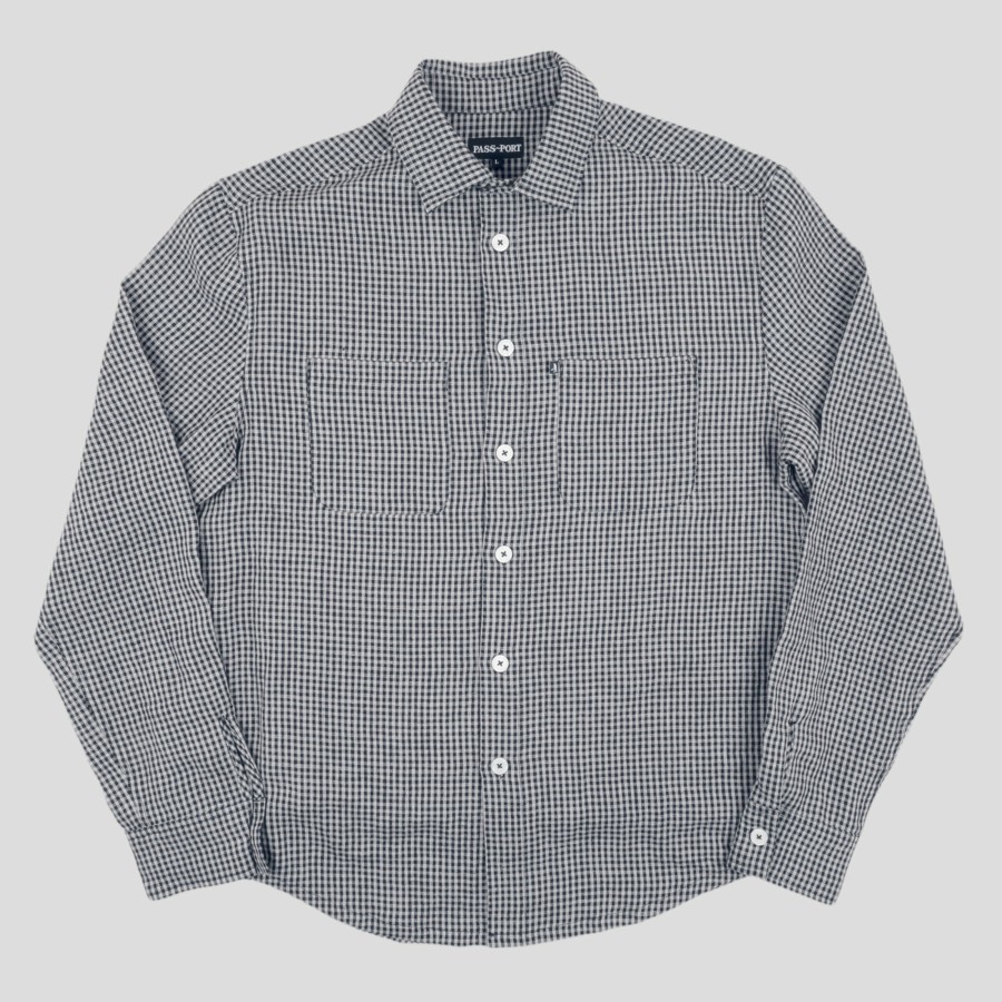 Shirts PASS~PORT | Pass~Port "Workers Check" L/S Shirt Black