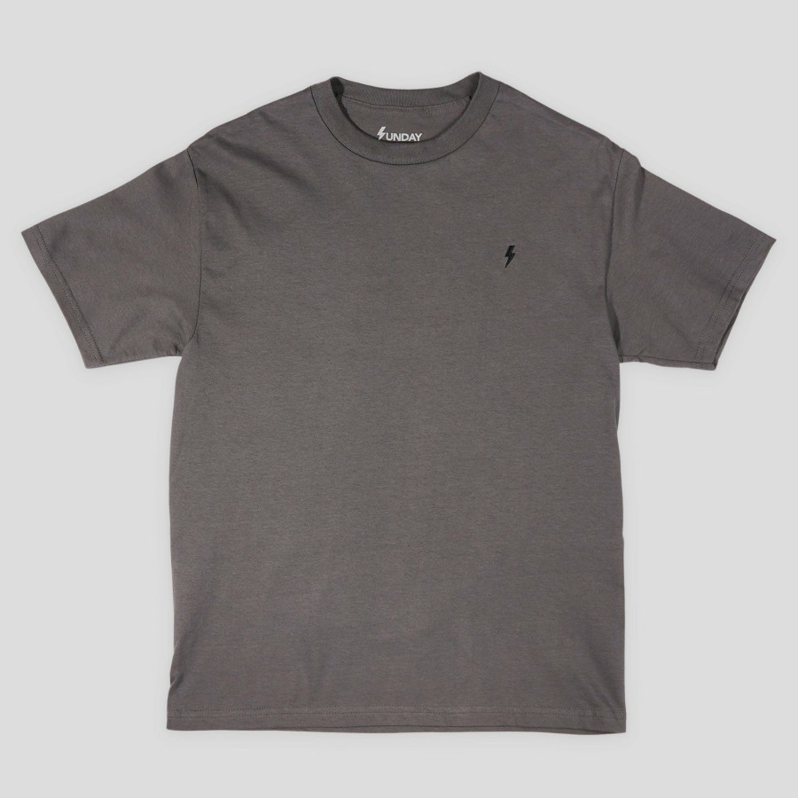 Tees SUNDAY HARDWARE | Sunday Hardware Embroidered Logo Tee - Charcoal