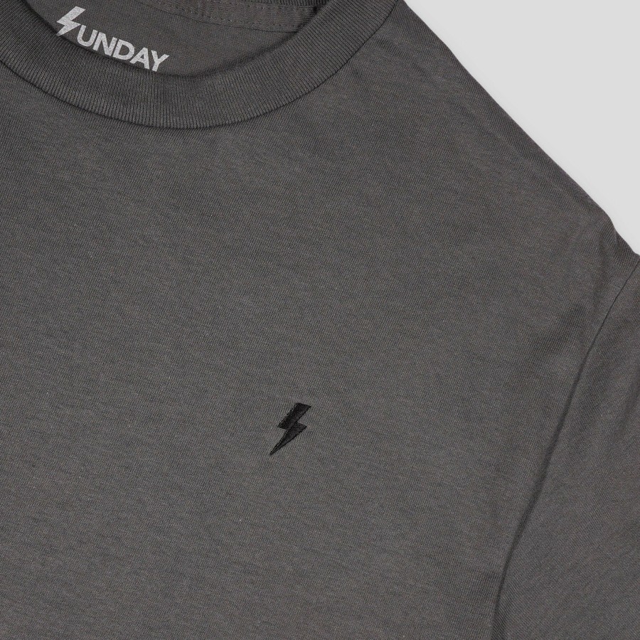 Tees SUNDAY HARDWARE | Sunday Hardware Embroidered Logo Tee - Charcoal