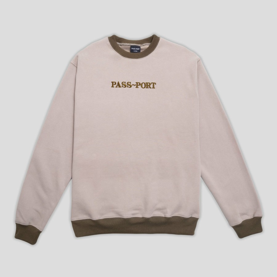 Fleece PASS~PORT | Pass~Port Official Contrast Organic Sweater - Khaki