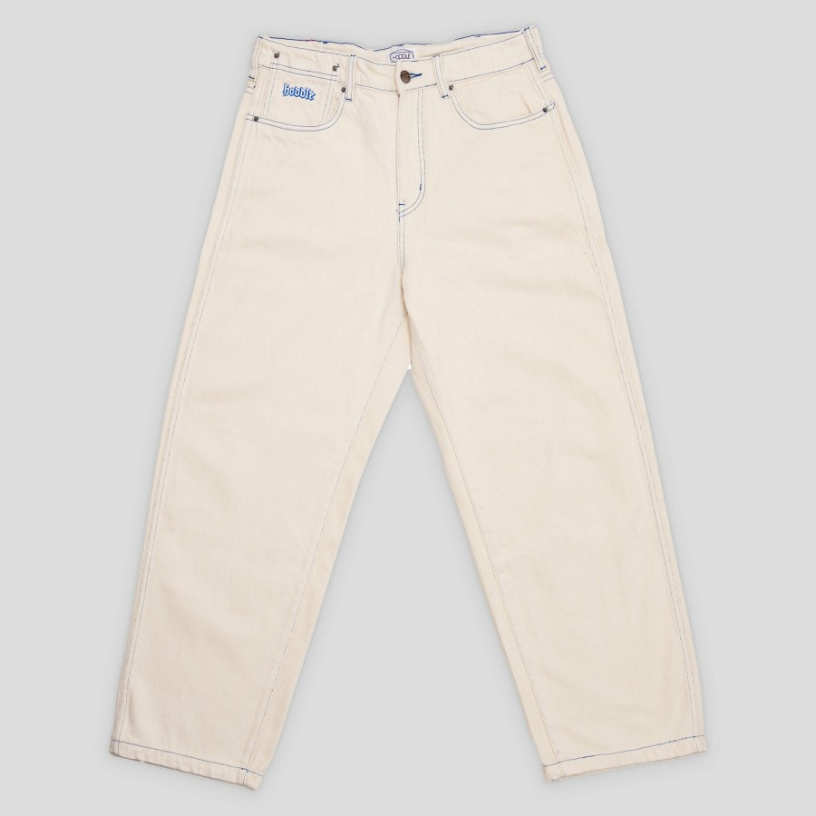 Pants HODDLE | Hoddle 16 Ounce Denim Ranger Jean - White / Blue Stitch