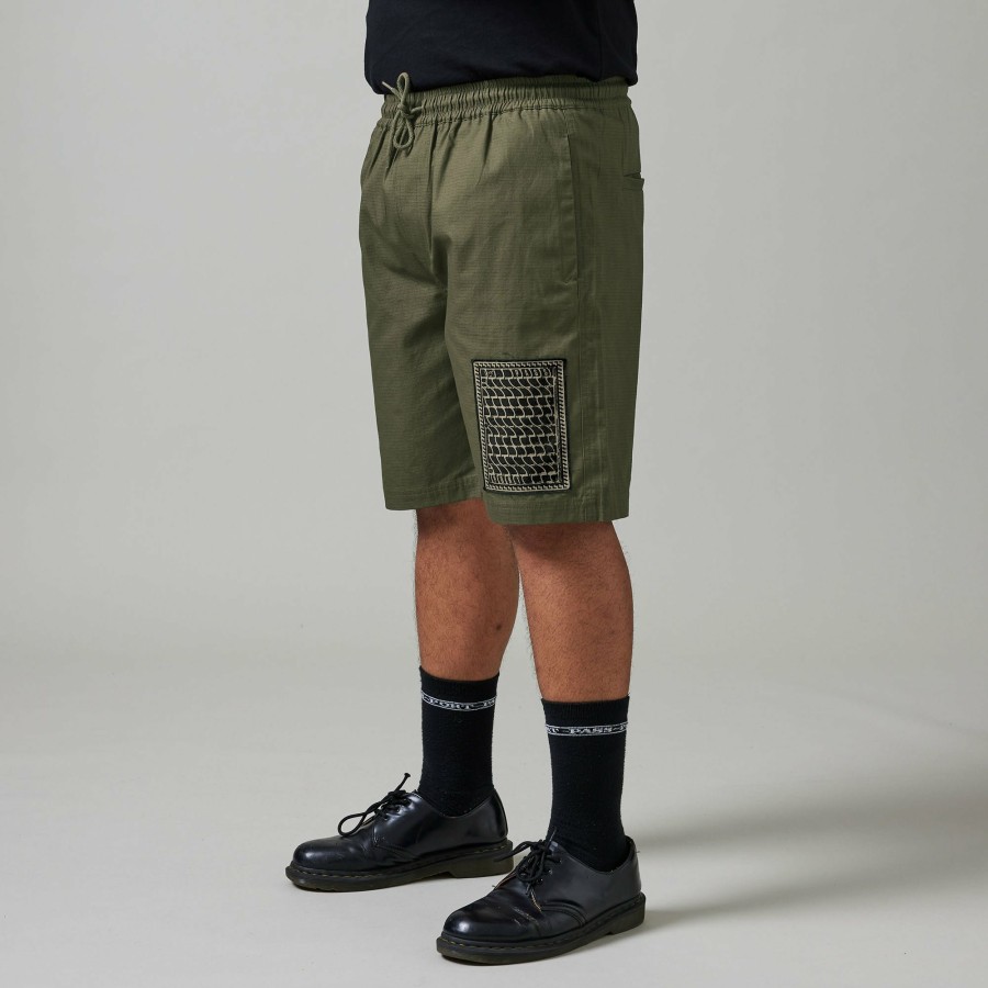 Shorts PASS~PORT | Pass~Port Drain Ripstop Casual Short - Olive