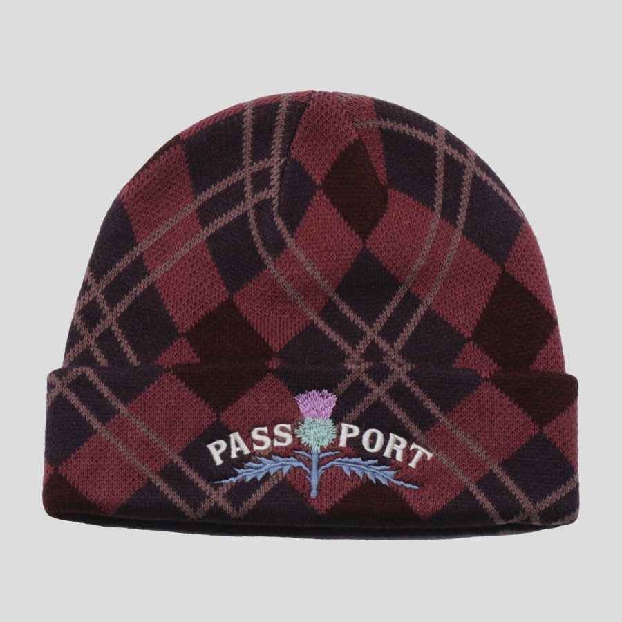 Headwear PASS~PORT | Pass~Port Thistle Beanie - Red Tartan