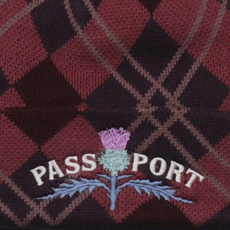 Headwear PASS~PORT | Pass~Port Thistle Beanie - Red Tartan