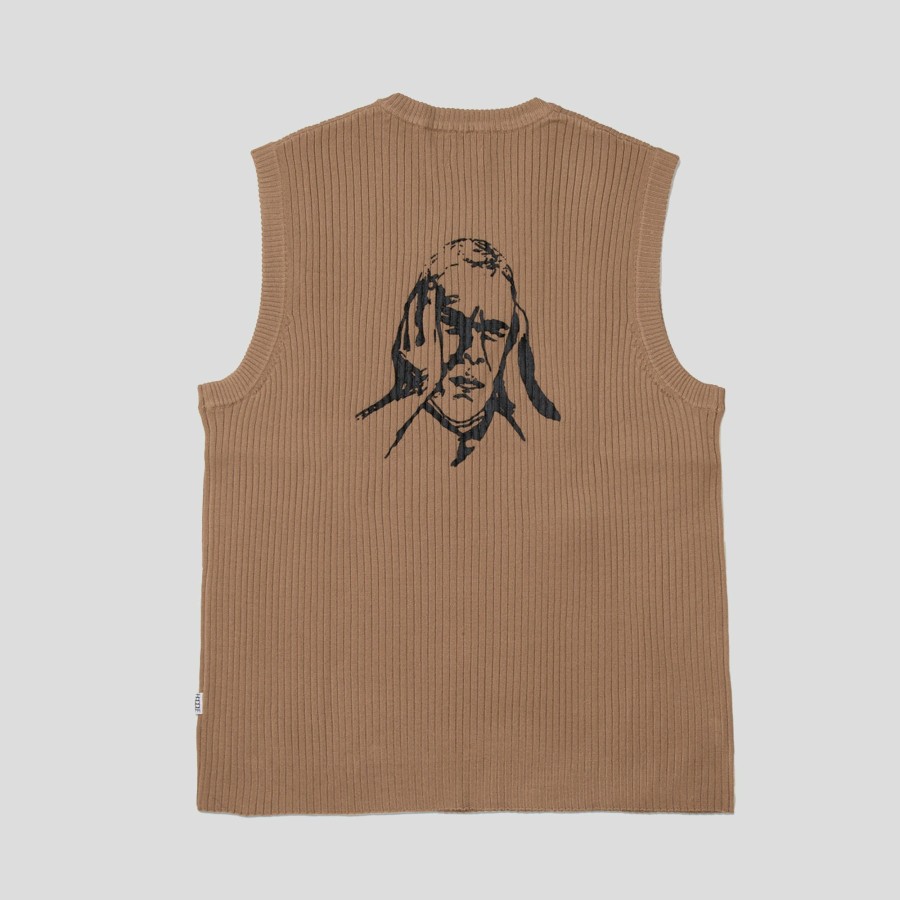 Fleece HODDLE | Hoddle Ribbed Vest - Sand