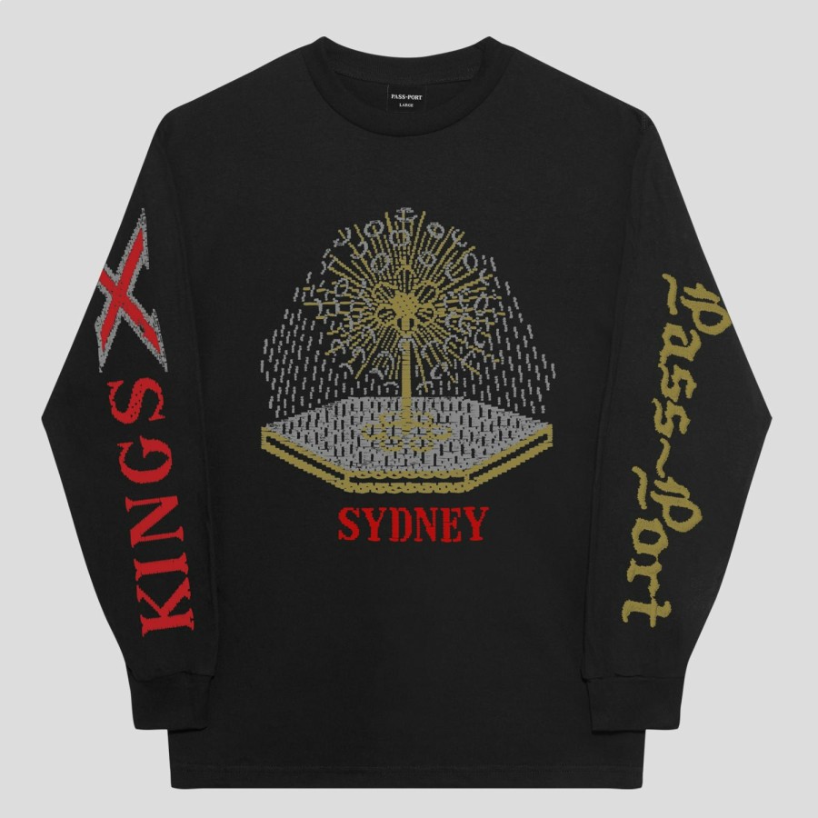 Tees PASS~PORT | Pass~Port Kings X Long-Sleeve Tee - Black