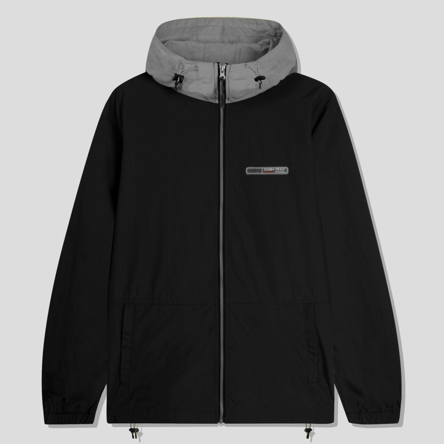 Jackets Cash Only | Cash Only Transit Nylon Jacket - Black / Grey