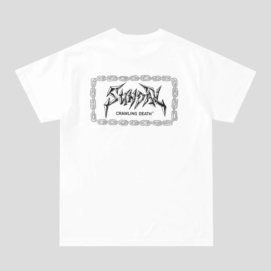 Tees SUNDAY HARDWARE | Crawling Death & Sunday Hardware Chains Tee - White