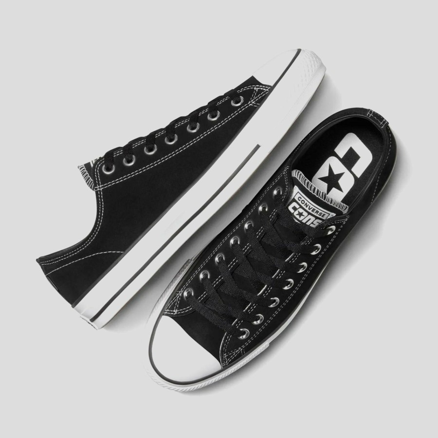 Footwear Converse Cons | Converse Chuck Taylor All Star Pro Suede Low Top - Black