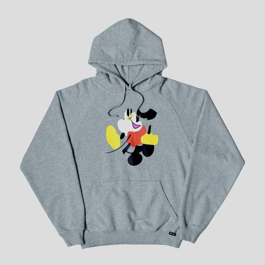 Fleece QUASI | Quasi "Walter" Hood Heather Grey