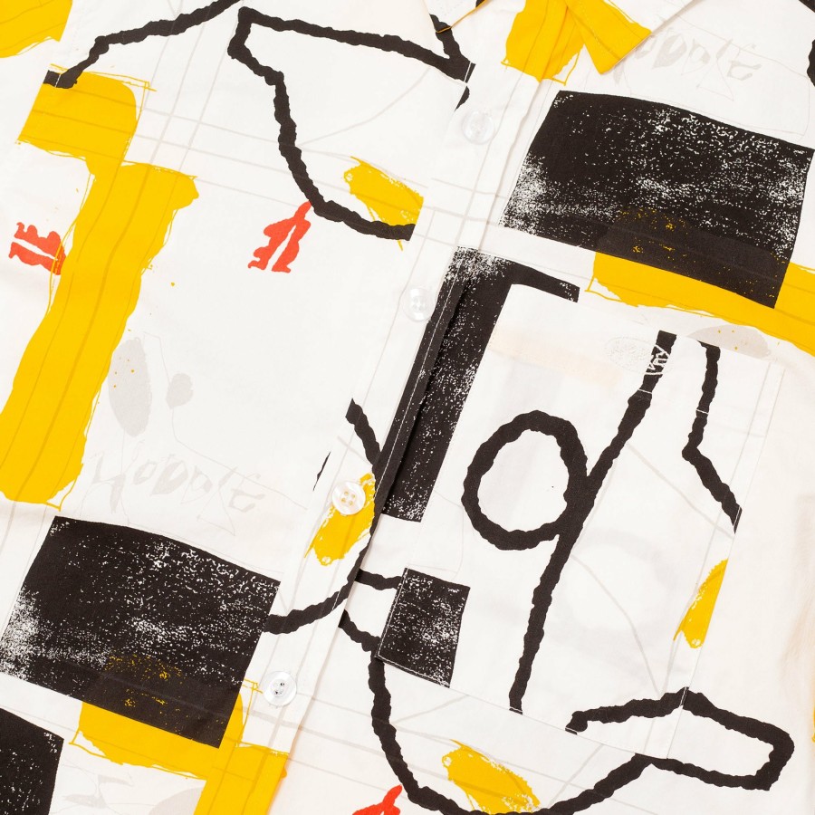 Shirts HODDLE | Hoddle Faire Short-Sleeve Shirt - Yellow / Black / White