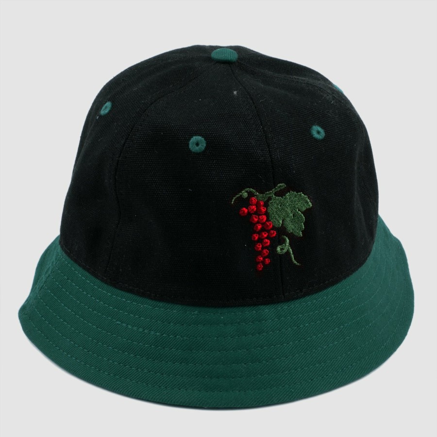 Headwear PASS~PORT | Pass~Port "Life Of Leisure" Bucket Hat Black/Forest Green