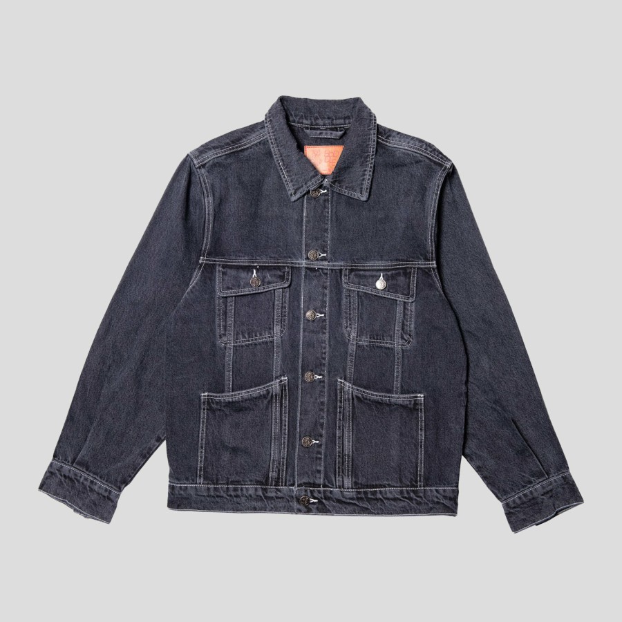 Jackets HODDLE | Hoddle Denim Trucker Jacket - Faded Black