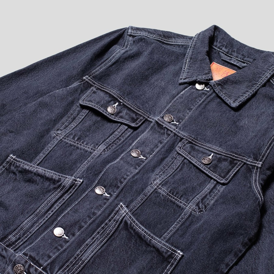 Jackets HODDLE | Hoddle Denim Trucker Jacket - Faded Black