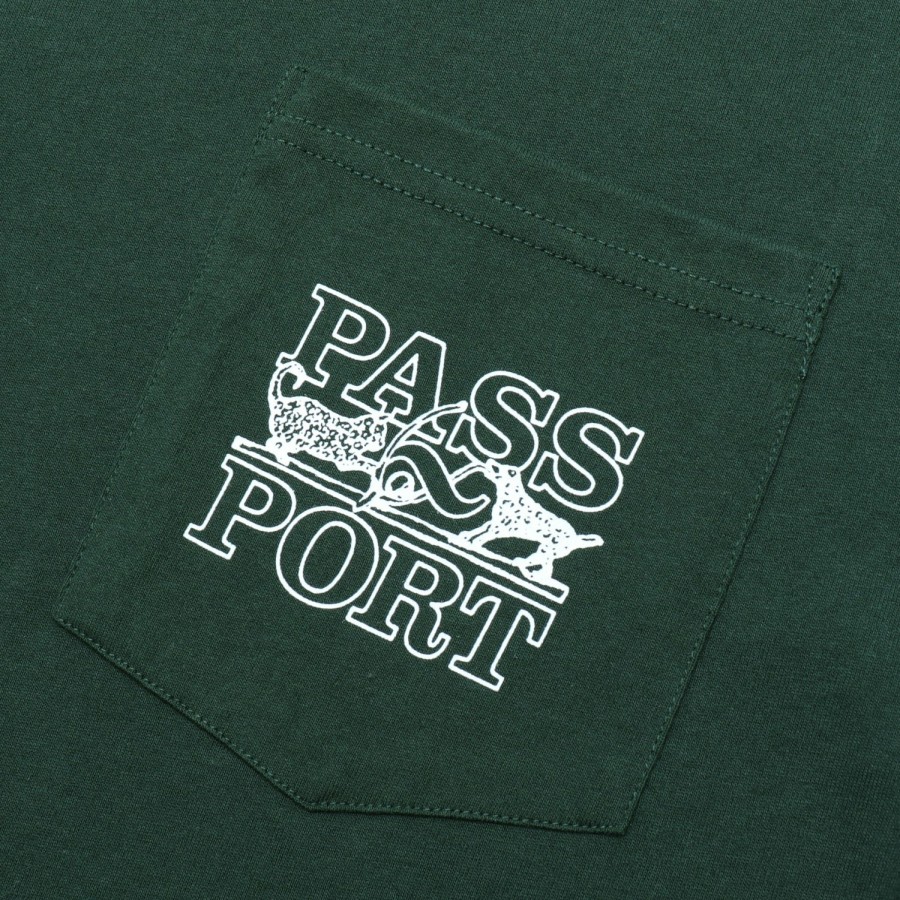 Tees PASS~PORT | Pass~Port Trinkets Pocket Long-Sleeve Tee - Forest Green