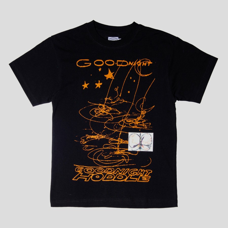 Tees HODDLE | Hoddle Goodnight Tee - Black / Orange