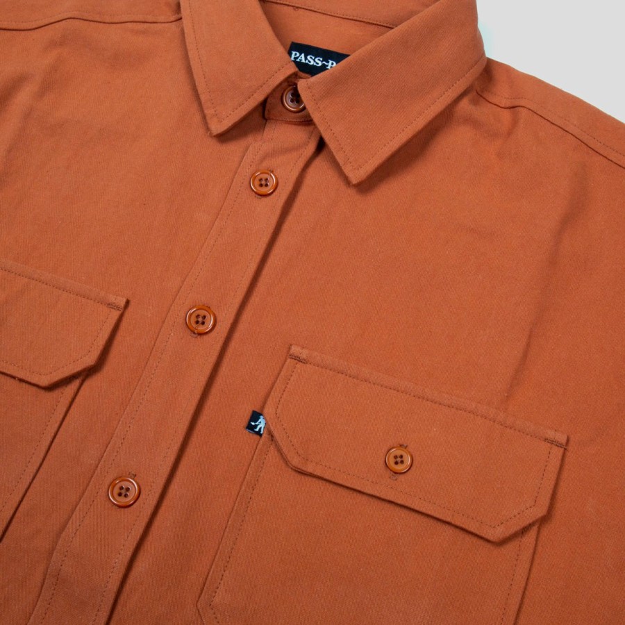 Shirts PASS~PORT | Pass~Port "Workers" L/S Shirt Rust